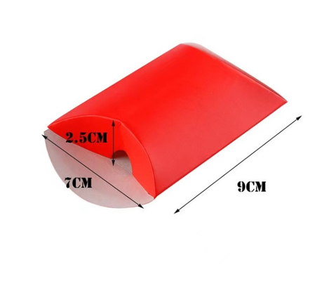 Κόκκινο συσκευάζοντας Kraft φύλλων αλουμινίου καυτό πλαίσιο 9cm*7cm*2.5cm εγγράφου σφράγισης