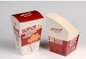 Το τηγανισμένο πλαίσιο 10.6*9.7*6.5cm εγγράφου εμπορευματοκιβωτίων τροφίμων κοτόπουλου έγγραφο παίρνει μαζί τα εμπορευματοκιβώτια