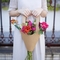 Πάρτε μαζί την τσάντα λουλουδιών λαβών ανθοδεσμών ανθοκόμων εγκαταστάσεων τσαντών λουλουδιών εγγράφου της Kraft