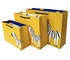 FSC ISO9001 κίτρινη ιματισμού εγγράφου τσαντών ζέβρα τσάντα εγγράφου πινάκων τυπωμένων υλών διπλή