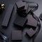 Μαύρο εγγράφου κιβώτιο κοσμήματος κοσμημάτων συσκευάζοντας για τα σκουλαρίκια και τα περιδέραια