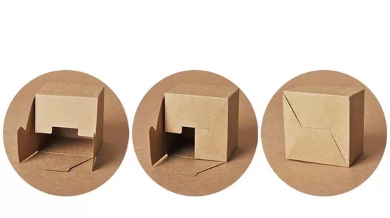 Προσαρμοσμένη συσκευασία Kraft Box με CMYK / Pantone χρώμα εκτύπωσης